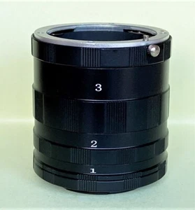 Makro-Verlängerungsröhren-Set für extreme Nahaufnahmen für Sony Alpha Minolta, brandneu - Bild 1 von 8