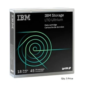 IBM 02XW568 LTO-9 cartuccia nastro dati nuova sigillata in fabbrica (confezione da 5) - Foto 1 di 1