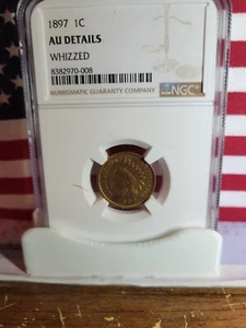 1897 Indian Head Cent  ""Freshly Graded Means New Holder""  **Beautiful Coin** - Picture 1 of 4