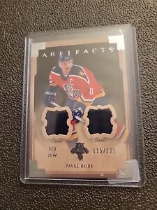 2013-14 Upper Deck Artifacts Dual Game Used Jersey Pavel Bure /125 PANTHERS