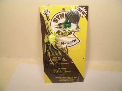 Strike King Spence's Jig n Spin Chart Blk 3/8 oz spinnerbait lure JS38-51 - Image 1 of 3