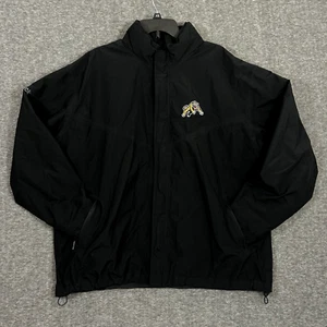 VTG Reebok Hamilton Tiger-Cats Gore-Tex Jacket Size XL Black & Gold CFL Canadian - Picture 1 of 21