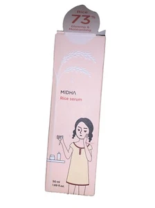 MIDHA Rice Serum Brighttening & Moisturizing 50ml Korean Skincare 73% Face - Picture 1 of 2
