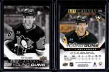 2022-23 UD Series 2 Canvas Young Guns Black & White #C230 Filip Hallander