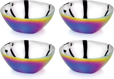 Children's Stainless Steel Bowls | 12 oz Snack Bowls | 100% BPA Free | Set of 4 - Image 1 of 4