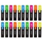 20 st. GENIE Textmarker 5 Farben Neon Mini marker Set Highlighter