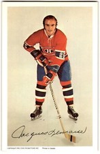 1972-73 Team Postcards Jacques Lemaire #NNO Montreal Canadiens