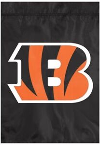 Cincinnati Bengals Premium Garden Flag Banner Applique Embroidered 12.5x18 Inch