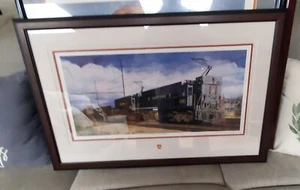 Pennsylvania Railroad Framed Signed Peter A. Lerro Jr. E44 Electrics Bound Enola - Picture 1 of 6