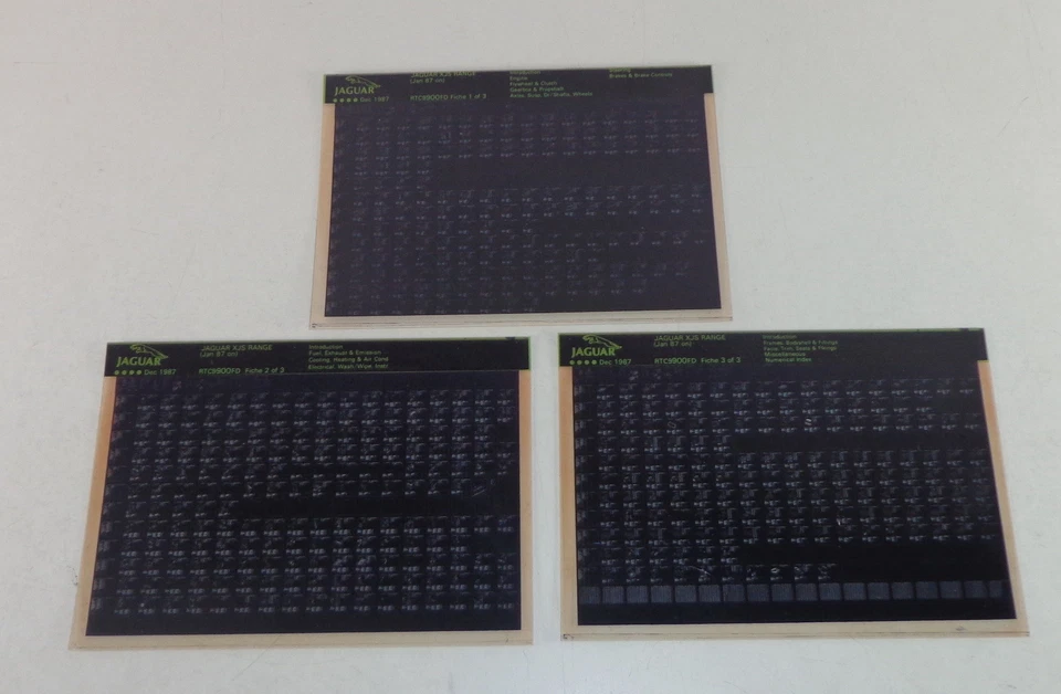 Catalogo Parti Di Ricambio Jaguar XJS Stand 12/1987 - Immagine 1 di 1