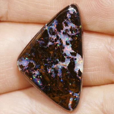 23.57 ct Red Boulder Matrix Edelopal Opal Schmuck Edelstein Cabochon Australien - Bild 1 von 3