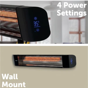 Arlec 2400W Black Instant Infrared Heater - Picture 1 of 5