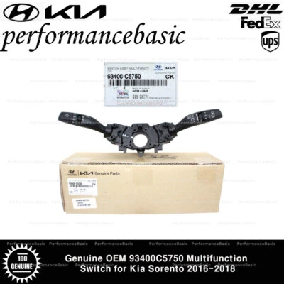 Genuine OEM 93400C5750 Multifunction Switch for Kia Sorento 2016-2018 - Image 1 of 4