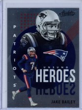 2021  Panini Absolute #UH4 Jake Bailey Unsung Heroes