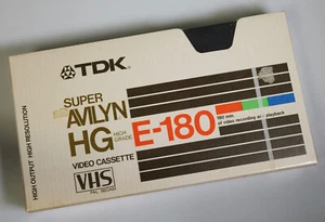 1980 TDK Super Avilyn HG (180 min) High Grade, 3-hour VHS tape, sealed - Afbeelding 1 van 6