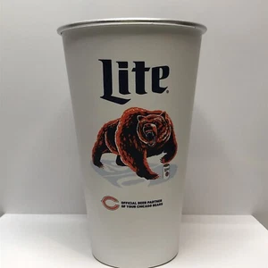 Vasos de aluminio retro Miller Lite de Chicago Bears taza de pinta - Imagen 1 de 13