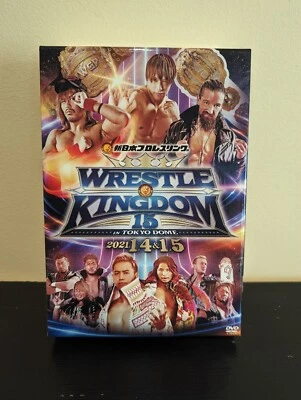 NJPW Wrestle Kingdom 15 Fifteen Dvd Okada Ibushi New Japan WWE Aew Jay White - Image 1 of 4