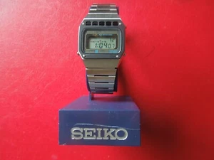 J6429 SEIKO JAPAN NOS DIGITAL CHRONOGRAPH QUARZ ARMBANDUHR BOXED SIEHE BESCHREIBUNG - Bild 1 von 17