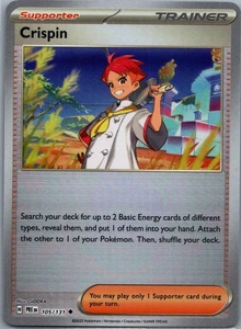 Crispin - (Poke Ball Pattern) Holo Uncommon SV: Prismatic Evolutions 105/131 NM - Picture 1 of 2