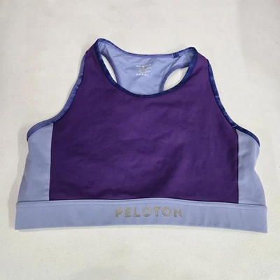 Peloton Women Sports Bra XL Blue Sundays With Love Wireless Racerback - Image 1 of 4