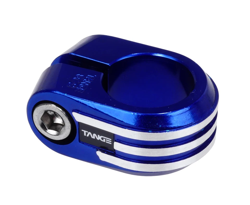 Abrazadera de asiento de bicicleta BMX reedición Tange SC-2 - 25,4 mm (1") - AZUL COBALTO Foto 1 de 1
