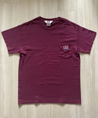 Ben Davis Pocket T-Shirt M Bordeaux Cotton Short Sleeve Japan - Image 1 of 4
