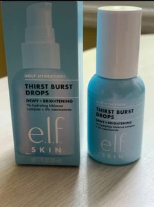 e.l.f. Skin Holy Hydration Thirst Burst Drops Dewy + Brightening NEW elf 1 fl.oz - Picture 1 of 3