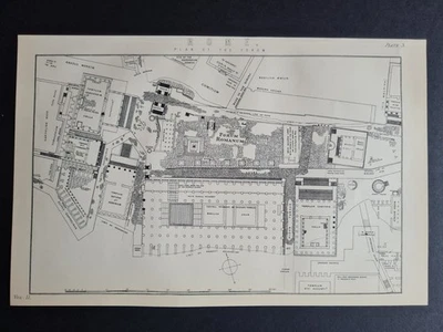 Mapa antiguo (c. 1890) - Roma - Plano del Foro Romano / Foro Romano Foto 1 de 4