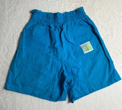 Pantalones Cortos Vintage Años 90 Palmetto’s Juveniles Grandes 14 Azul Cintura Elástica Algodón Hecho en EE. UU. Foto 1 de 4