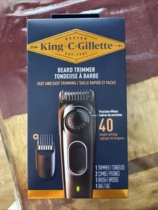 King C. Gillette Cordless Rechargeable BEARD TRIMMER -5800 - Picture 1 of 5