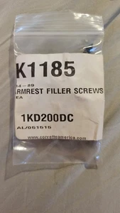 1984-89 Corvette Armrest Filler Screws 4 Piece Kit K1185 - Picture 1 of 1