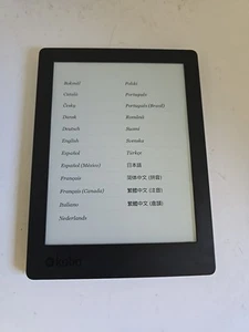 Rakuten Kobo Aura H20 Edition 2  6.8"  Ereader 8GB  Black - Used.   (DK453) - Afbeelding 1 van 4