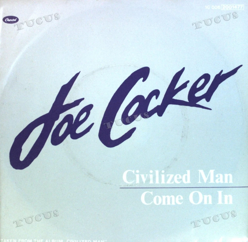Joe Cocker - Civilized Man / Come On In 7in (VG+/VG+) '* - Image 1 of 1