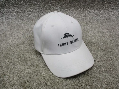Tommy Bahama Hat Cap Strap Back Mens White Embroidered Marlin Logo Island Life - Image 1 of 4