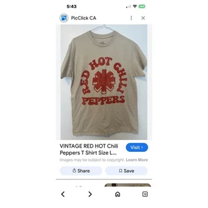 Camiseta Red Hot Chili Peppers Camiseta Mediana Banda RHCP - Imagen 1 de 3