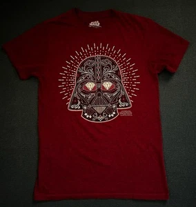 STAR WARS Maroon DARTH VADER Short sleeved Tshirt SMALL Vfifthsun - Picture 1 of 6