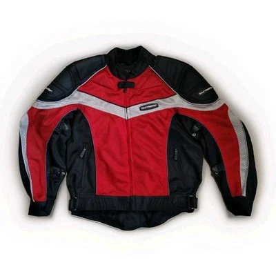 Tourmaster Jacket Mens Medium 42 Red Motorcycle Intake Series 2 Mesh Padded - Image 1 of 4