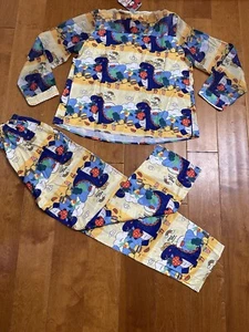 Cartoons Printed Babydoll Styles Silk Pajamas Set - Picture 1 of 6