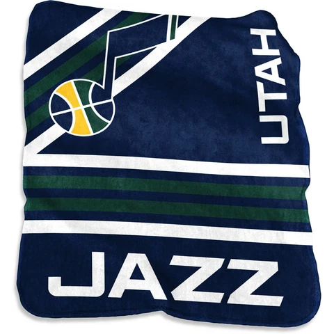 Utah Jazz NBA 50'' x 60'' Plush Raschel Throw Blanket Cover