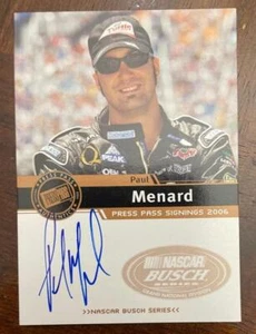 PAUL MENARD - 2006 Presseausweis - Unterschriften - zertifiziertes Autogramm auf Karte - Bild 1 von 1