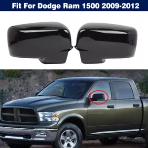 Pair Left&Right Side Rearview Mirror Cover Cap Trim For Dodge Ram 1500 2009-2012 - Picture 1 of 11