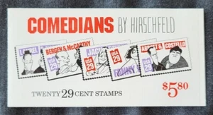 COMEDIANS SEALED BOOKLET of 20 USA 29 CENT STAMPS BK 191 SC 2562-6 - Picture 1 of 2