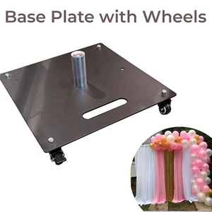 Placa Base Resistente con Ruedas y Grifo Tubo y Sistema de Cortina 450x450mm - Imagen 1 de 13