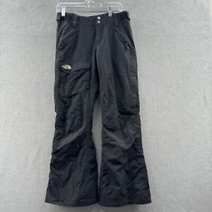 the north face womens size s black insulated hyvent ski pants adjustable waist
