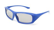 1-5 Pairs Blue Adults Passive Circular Polorised 3D Glasses TVs Cinema LG RealD