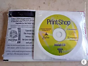 VINTAGE NEW SEALED BRODERBUND PRINTSHOP VERSION 11 CD PC SOFTWARE - Picture 1 of 2