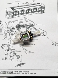 Spur N  Bachmann Brill Trolley Motor - Bild 1 von 3