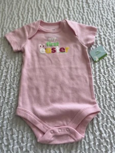 Infant Girls " My First Easter" One Piece Pink Creeper Size 3-6 Months NWT* - Picture 1 of 6