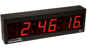 Symmetricom ND-4 NTP Internet IP synchronisiert rote LED Wanduhr Ethernet ND4 - Bild 1 von 5