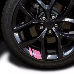 6pcs Reflective Auto Car Wheel Rim Vinyl Sticker Stripes Accessories For 16"-21" - Picture 1 of 21